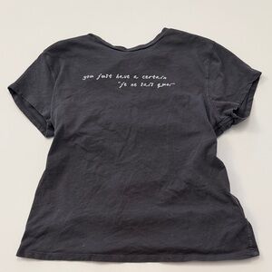 American Eagle Dark Grey Graphic Tee